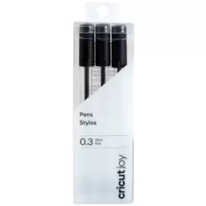 Cricut Joy 0,3 mm, 3er Pen set Black