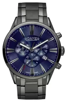 Roamer 508837 44 45 50 Superior Chrono Blue Dial Watch