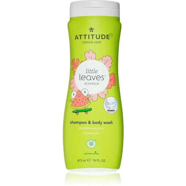 Attitude Little Leaves Watermelon & Coco Body Wash & Shampoo 473 ml