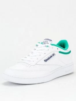 Reebok Club C 85 - White/Green, Size 8, Men