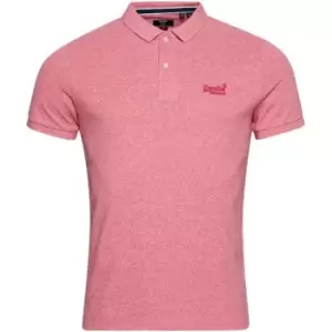 Superdry Core Polo Shirt - MdPink Grit 5XE