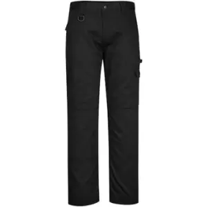 Portwest Mens Super Work Trousers (48R) (Black) - Black