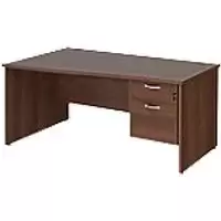 Dams International Wave Desk MP16WLP2W 1,600 x 725 x 800 - 990 mm