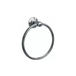 Miller Metro Chrome Finish Towel Ring - Chrome/Satin Chrome - 6305C-S - Chrome