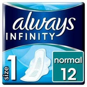 Always Infinity Normal Plus with wings Sanitary Pad 12PK