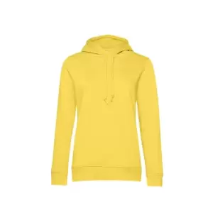 B&C Womens/Ladies Organic Hoodie (M) (Blazing Yellow)