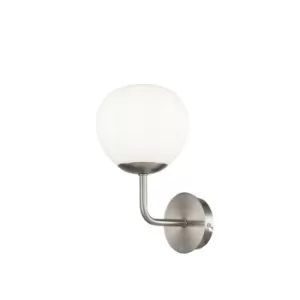 Erich Wall Lamp Nickel, 1 Light, E14