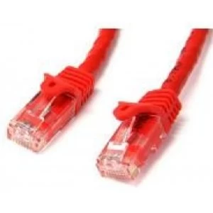 StarTech Red Gigabit Snagless RJ45 UTP Cat6 Patch Cable Patch Cord 3.05m