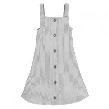 Firetrap Rib Dress Junior Girls - Cloud Grey