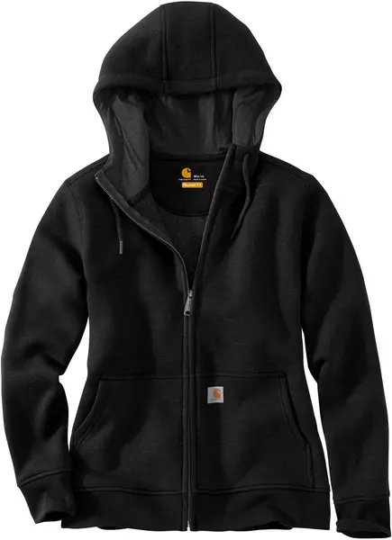 Carhartt Clarksburg Full Zip Ladies Hoodie, black, Size XS for Women