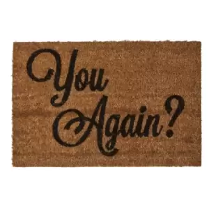 Premier Housewares Coir Doormat - You Again