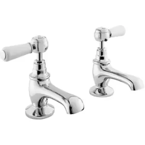 Topaz Lever Basin Taps - Chrome - Hudson Reed