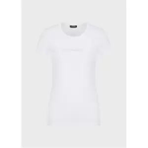 Emporio Armani Ladies Knitted T-Shi - White