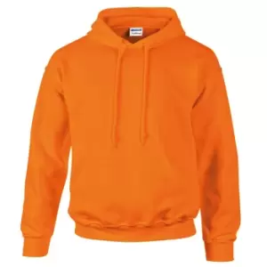 Gildan Heavyweight DryBlend Adult Unisex Hooded Sweatshirt Top / Hoodie (13 Colours) (L) (Safety Orange)