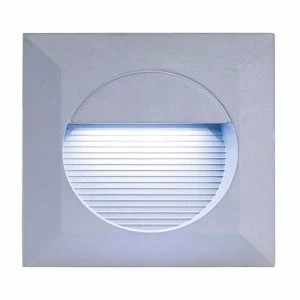 KnightsBridge IP44 Square 14 White LED Recessed Stair and Wall Guide Light - White