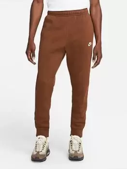 Nike NSW Club Fleece Joggers - Brown, Size XL, Men