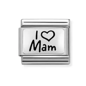 Nomination Classic Silver I Love Mam Charm