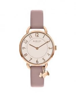 Radley White Dial Dog Charm Strap Watch