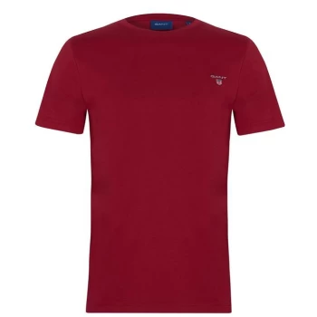 Gant Crew Logo T Shirt - Red