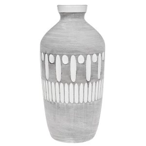 Inca Grey Bottle Vase Large