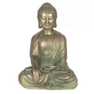 Verdigris Effect 52cm Sitting Garden Buddha