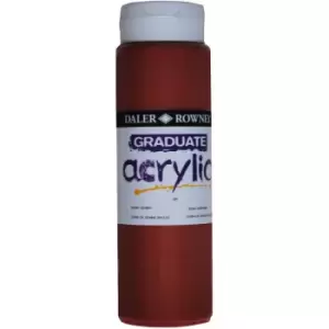 Daler Rowney 123500201 Graduate Acrylic Paint 500ml Burnt Sienna