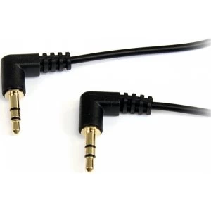 StarTech 3ft Slim 3.5mm Right Angle Stereo Audio Cable