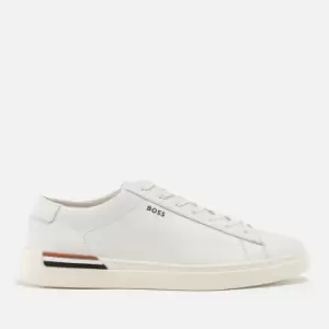 Boss Clint Mens Leather Tennis Trainers - UK 9