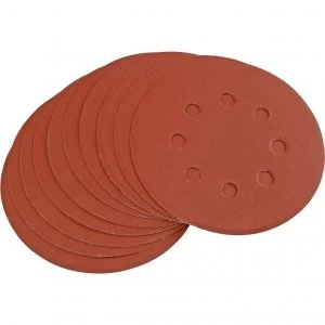 Draper Hook and Loop Sanding Discs 125mm 125mm 320g Pack of 10