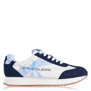 Calvin Klein Jeans Jester Lace Trainers - White/Navy