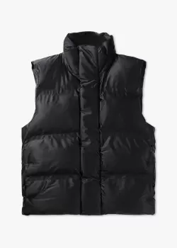 Rains Mens Bator Puffer Vest W3T2 In Black