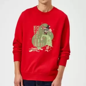 DC Heck Yeah I've Been Naughty! Christmas Sweatshirt - Red - L