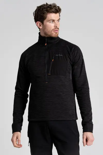 Craghoppers Recycled 'Tarbert' Half Zip Fleece Black