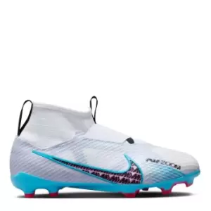 Nike Mercurial Superfly Pro DF FG Junior Football Boots - White