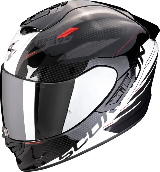 Scorpion EXO-1400 Evo II Air Luma Black White Full Face Helmet 2XL