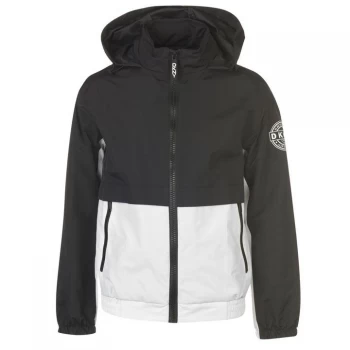 DKNY Taslan Retro Bomber Jacket - Black/White