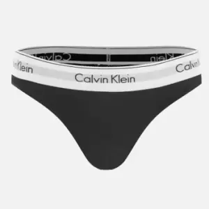 Calvin Klein Womens Modern Cotton Bikini Briefs - Black - XS