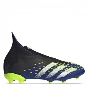 adidas Predator Freak + Junior FG Football Boots - Black/SolYellow