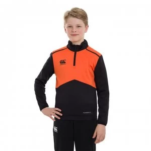 Canterbury Quarter Zip Top Junior - Black