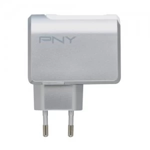 PNY P-AC-2UF-SEU01-RB mobile device charger White Indoor