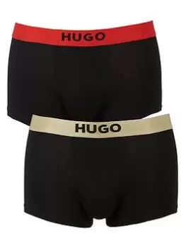 HUGO Bodywear Trunk Gift Set (2 Pack) - Black Size M Men