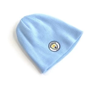 Man City Mass Beanie Hat Sky