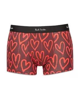 Paul Smith Pop Cotton Stretch Graffiti Heart Trunks