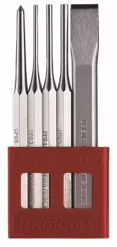 Teng Tools PCX05 5 Piece Punch & Chisel Set