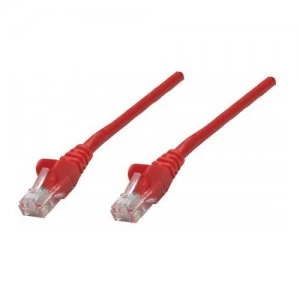 Intellinet Network Patch Cable Cat5e 30m Red Copper U/UTP PVC RJ45 Gold Plated Contacts Snagless Booted Polybag