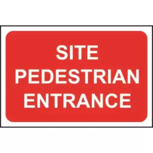 Site Pedestrian Entrance Sign