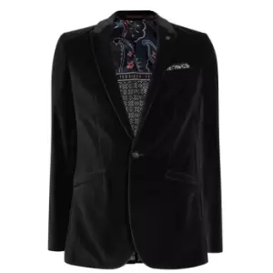 Ted Baker Galway Velvet Blazer - Grey