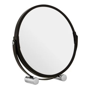 Premier Housewares Black Metal Magnifying Shaving Mirror