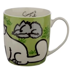 Green Simon & Cat Porcelain Mug