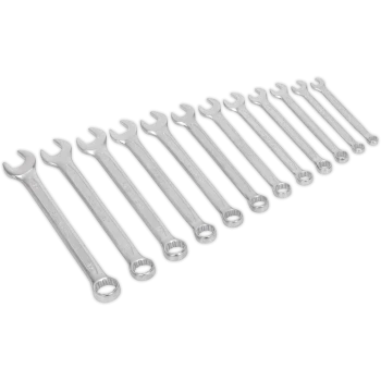 Sealey 12 Piece Cold Forged Combination Spanner Set Metric